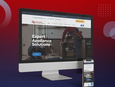 Appliance Repair Company Website graphic design web design website