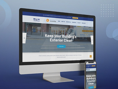 Power Washing Company Website graphic design web design website