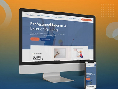 Painting Company Website graphic design web design website