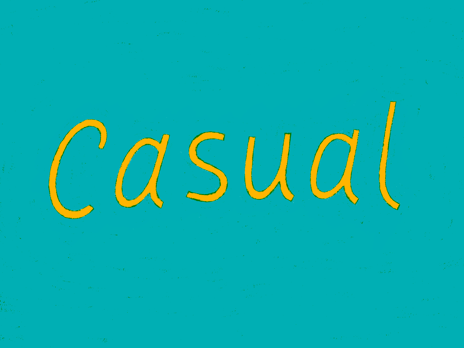 Casual animated gif lettering procreate typography
