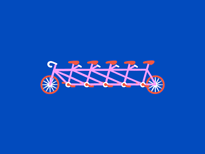 Inktober 2020 - Pt 4 armadillo bicycle colorblock cowboy hat flat illustration procreate sushi tandem bike texas
