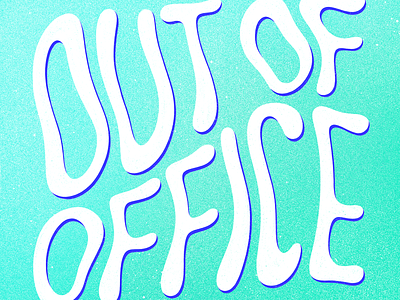 Summer Vibes lettering out of office procreate summer typography vacation waves
