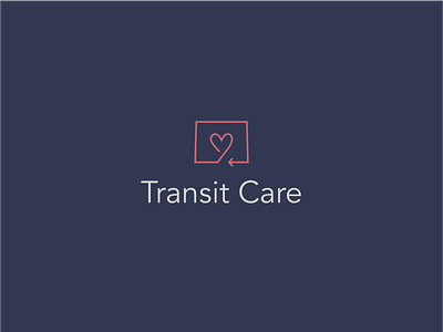 Transit Care Logo arrow branding branding concept care design heart heart logo logo logo design medical patient transport travel
