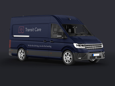 Transit Care Van branding branding concept care concept design logo medical mockup patient transport transportation van