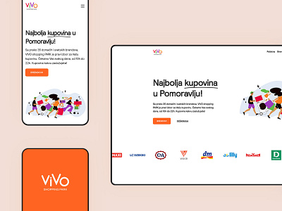 VIVO shopping PARK branding branding design logo website website design