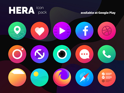Hera Icon Pack android app design icon design icon pack icon set icons ui ux vector