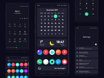 Deep Blue android theme by Vuk Andric on Dribbble