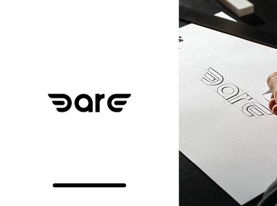 Dare - LOGO logo logo design minimalist minimalist logo minimalistic wings wingsart