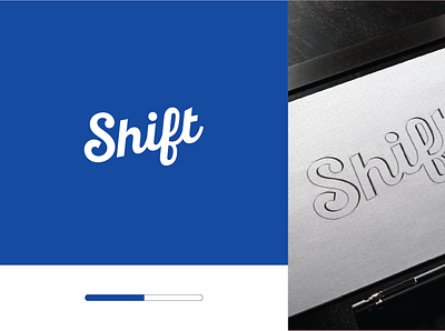 Shift - LOGO blue bold branding logo logo design minimalist minimalistic modern shift typogaphy typography logo word logo wordmark wordmark logo