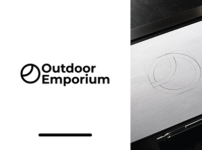 Outdoor Emporium - LOGO black branding design herbal leaf logo logo design logotype minimal minimalist minimalistic modern nature organic pot simple smart