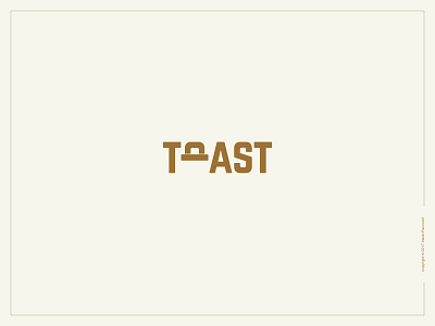 Toast Logotype bread clean minimal design flat lettering logo logotype smart toast type vector wordmark