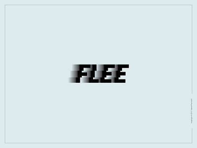 Flee Logotype design flee lettering logo logotype motion smart speed type vector wordmark