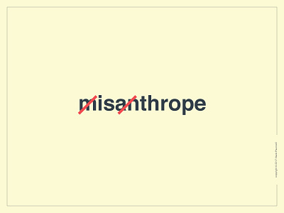 Misanthrope Logotype brand branding design human logo logotype man misanthrope type vector wordmark