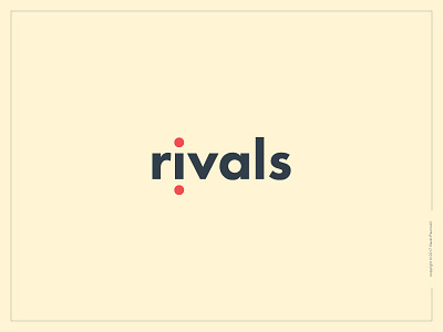 Rivals Logotype competition design flat lettering logo logotype rivals type word wordmark