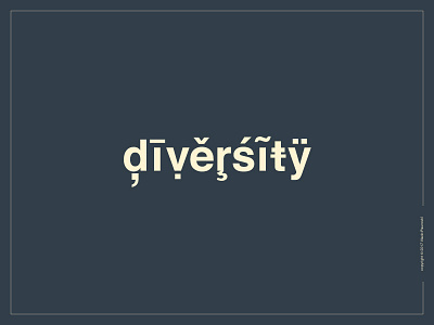 Diversity Logotype design diversity expressive typography flat hooked lettering logo logotype type vector word wordmark