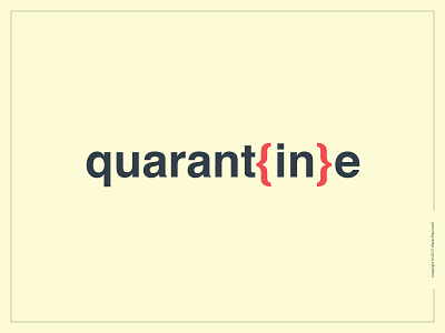 Quarantine Logotype design expressive typography flat lettering logo logotype quarantine type vector word wordmark