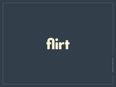 Flirt Logotype design expressive typography flat flirt lettering ligature logo logotype type vector word wordmark