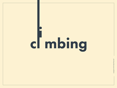 Climbing Logotype climbing design expressive flat logo logotype simple smart type typography vector wordmark