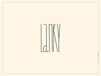Lanky Logotype expressive typography flat graphic design hand written lanky lettering logo logotype type vector word wordmark