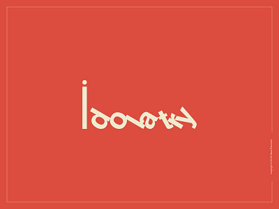 Idolatry Logotype expressive typography flat graphic design helvetica idol logo logotype simple smart type word wordmark