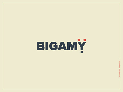 Bigamy Logotype bigamy expressive typography flat graphic design logo logotype minimal simple smart type word wordmark