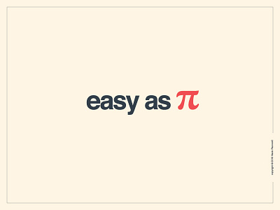 Easy As Pie creative design easy as pie expressive flat graphic idiom logo simple smart type typography