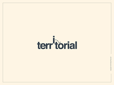 Territorial Logotype clever expressive typography flat graphic design helvetica logo logotype simple smart territorial type wordmark