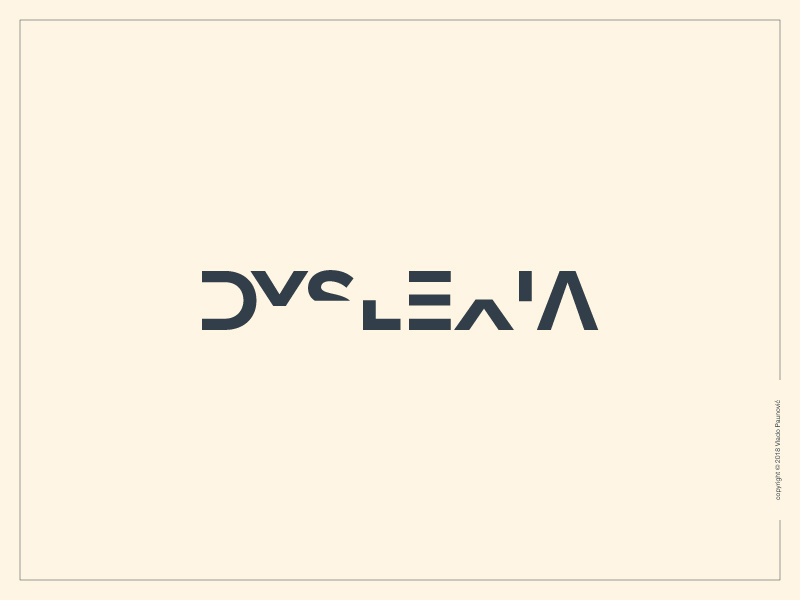 Dyslexia Logotype by Vlado Paunović on Dribbble