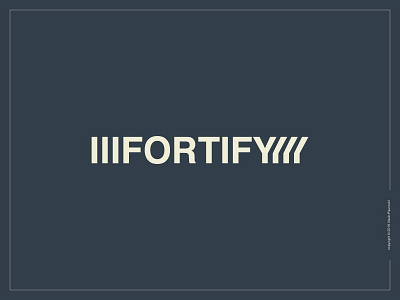 Fortify Logotype clever expressive typography flat fortify helvetica logo logotype minimal simple smart type