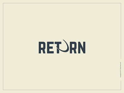 Return Logotype boomerang clever expressive typography flat logo logotype minimal simple smart type