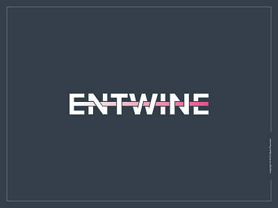 Entwine Logotype [Update] entwine expressive typography flat line logo logotype minimal simple smart type