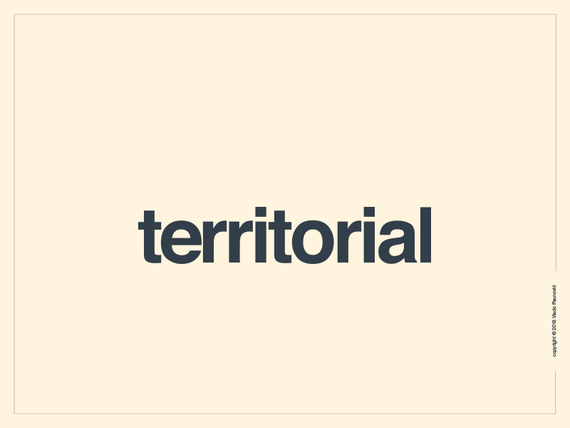 Territorial Logotype Animation expressive type expressive typography graphic design logotype territorial