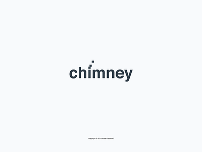 Chimney Logotype calligram clever design expressive expressive typography flat graphic design helvetica lettering logo logotype minimal simple smart type vector word wordmark