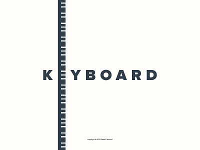 Keyboard calligram design expressive flat graphic design idea instrument keyboard logo logotype minimal music musical keyboard piano type typography vector word word as image wordmark