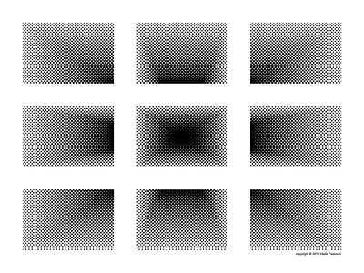 Halftone Rectangles 3d black and white density design dots flat geometric art geometry graphic design grid halftone hashtag illusion illustration illustrator nine op art perspective poster art rectangle