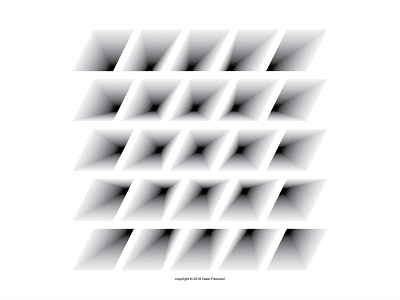 Moving Bases adobe illustrator artwork black and white design geometic grain texture graphic grayscale illusion illustration minimal op art optical art parallelogram perspective pixelated poster repeating pattern skewed square vanishing point