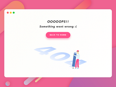 #008 404 Page 404 page daily ui design error page illustration ui ux