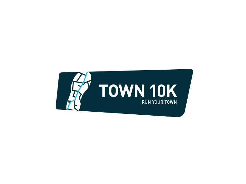 Town10k Brand brand branding fitness identity logo running sneaker trainer training