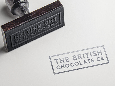 British Chocolate Company Brand brand branding chocolate food logo stamp