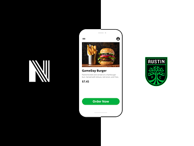 Austin FC Partnership Announcement app design logo typography