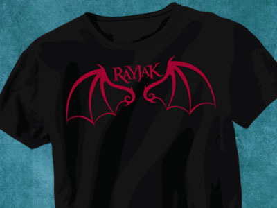 Devil Wings T-shirt fiction illustration rayjak t shirt