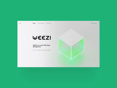 Weezi Landing branding design graphic design identity illustration landing logo pixies ui wearepixies