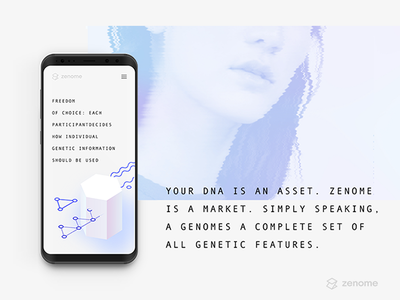 Zenome blockchain design fintech graphic design identity logo pixies wearepixies