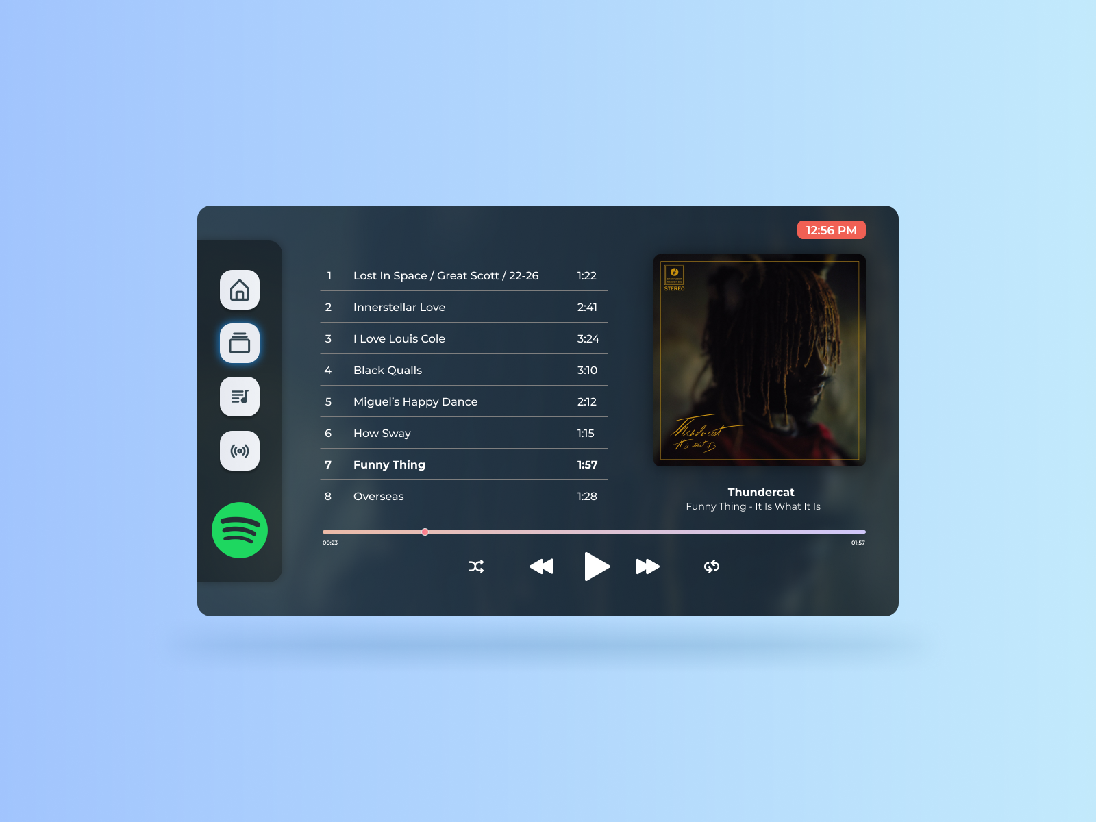Daily UI Car Music Player 009 by Héctor Manjarrez on Dribbble