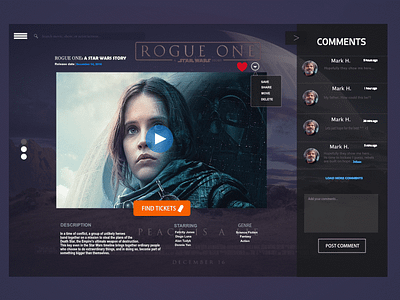 Star Wars Movie Desktop App. coffee dark fantasy no sleep ui