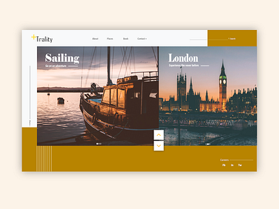 Travel Website Minimalistic landingpage minimal minimalism travel ui