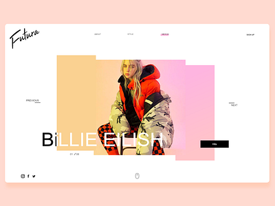 Minimalist street wear landing page