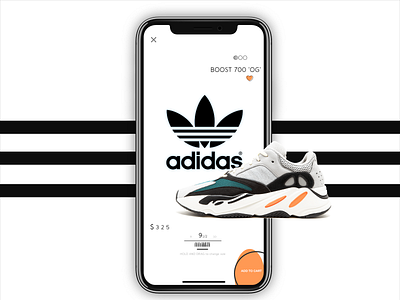 Adidas shoe app app coffee design ios 12 light minimal minimalism ui