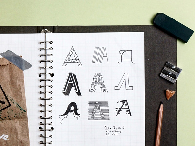 Typography A design dribbble icon identity illustraion logo mark sketch typogaphy