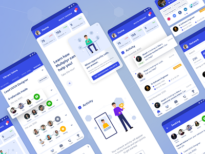 Close network hiring app - Multplyr animation app app design hiring light theme mobile mobile app product product design recruitment ui ui design user experience user interface ux ux design